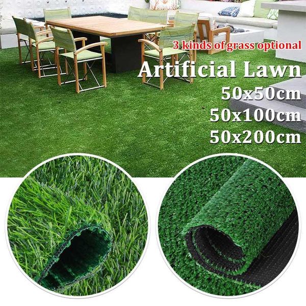 

decorative flowers & wreaths artificial lawn turf grass carpet simulation outdoor green for garden patio landscape 2/1/0.5mx0.5m