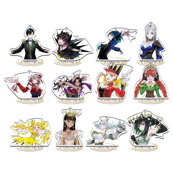 

keychains 8cm takt op. anime figure acrylic stand model toy 2021, Silver