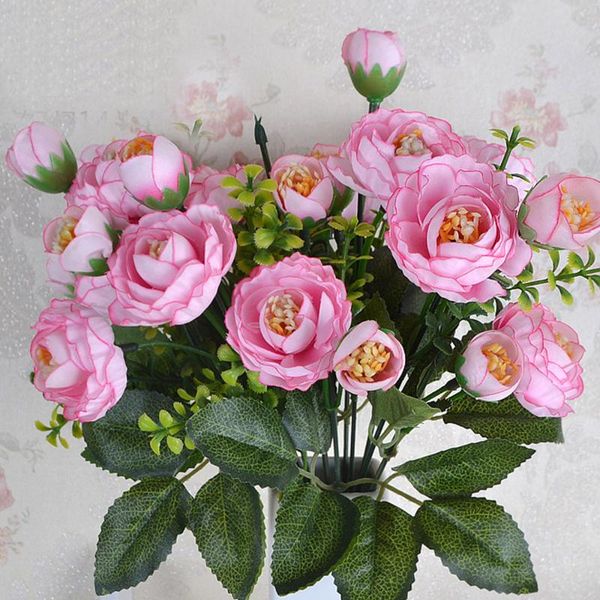 

pastoral style artificial flowers silk tea plum bouquet home bridal wedding party festival garden decoration decorative & wreaths