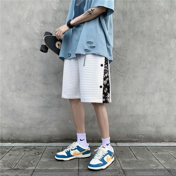 

men's shorts 2021 summer hip-hop and women casual loose sportswear fashion short pants large size 0xn9, White;black