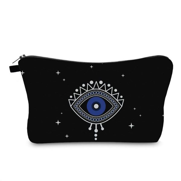 

cosmetic bags & cases makeup organizer case evil eye printed waterproof polyester bag travel portable storage box brushes