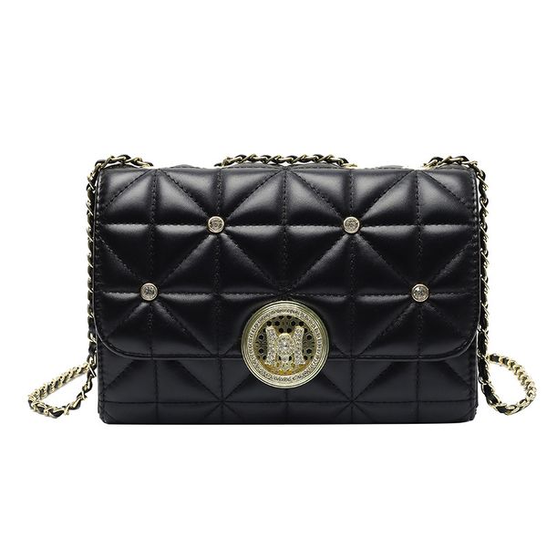 

lingge embroidery thread fashion bags handbags 2021 autumn and winter one-shoulder pu small square bag messenger ladies ins trend wallet cro