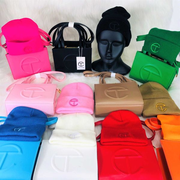 

fashion designer famous brands messenger tote trendy telfars bags shoulder luxury handbag purse and hat set for women