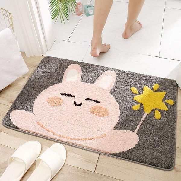 

bath mats eovna mat non-slip bathroom absorbent carpet door rug area household floor fluffy