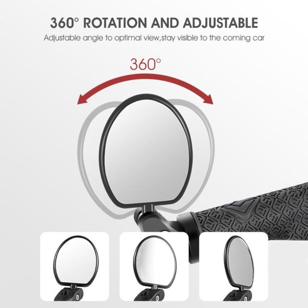 

bike groupsets 2 pcs cycling oval shape mirrors rearview mirror safety
