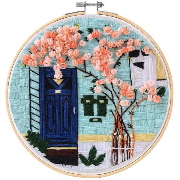 

other arts and crafts full range of embroidery starter kit kissbuty cross stitch cloth with pattern bamboo hoop tools