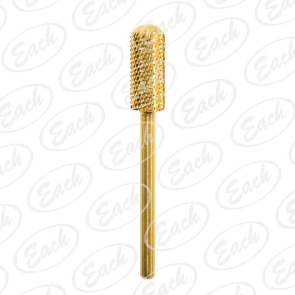 

pcs small barrel smooth bit silver or gold nail art salon electric carbide drill1