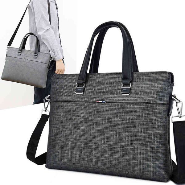 

handbag portfolio briefcases 2021 men's bag business leisure document official one shoulder messenger