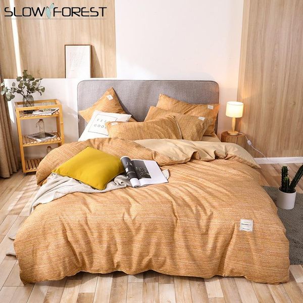 

bedding sets slow forest 4pcs home textile bed sheet set super soft breathable sanded duvet cover pillow case single and double large