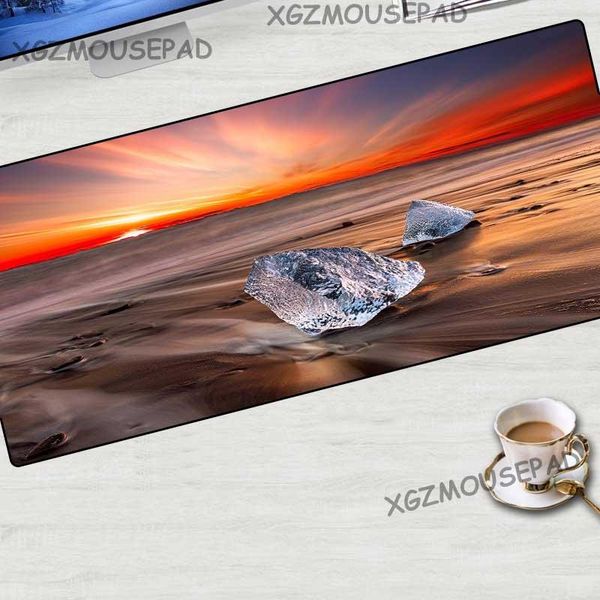 

mouse pads & wrist rests xgz landscape red gaming large pad lock edge sunset desert tourism glacier rubber table mat fabric non-slip speed c