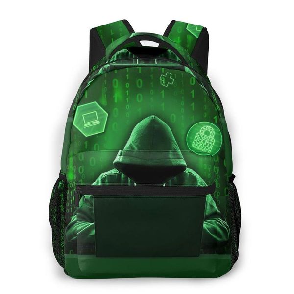 

backpack 3d hacker for girls boys travel rucksackbackpacks teenage school bag