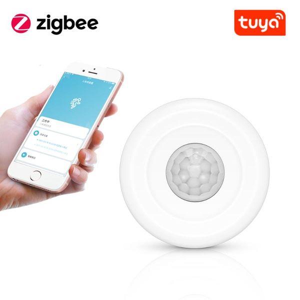 

smart home control tuya zigbee pir motion sensor security burglar alarm battery powered or usb charging for use with hub