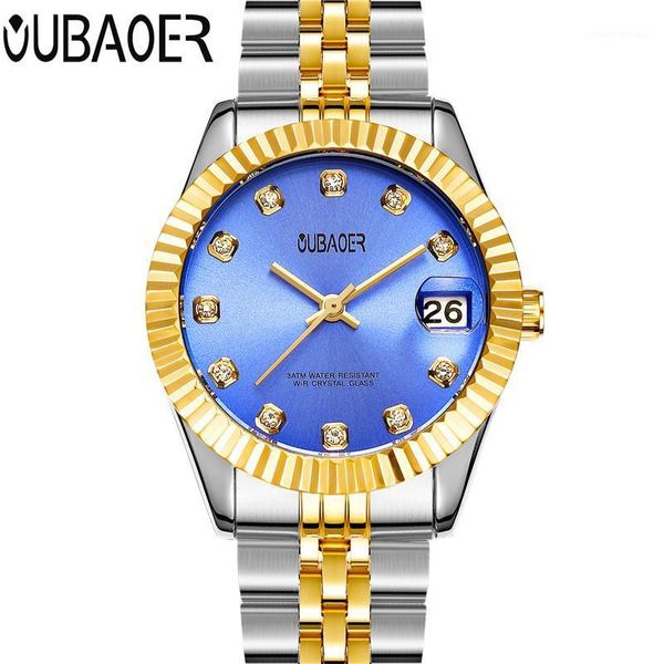 

wristwatches oubaoer quartz watch women watches female clock lady quartz-watch horloges vrouwen relogio feminino relogios, Slivery;brown