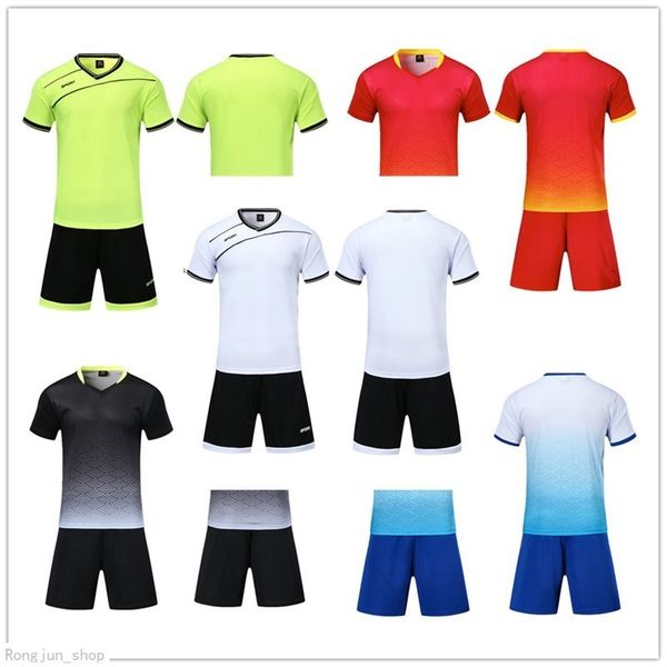 

2021 soccer jersey sets smooth royal blue football sweat absorbing and breathable children's training suit 001 4398, Black