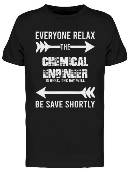 

chemical engineering graphic tee men's -image by shutterstock, White;black