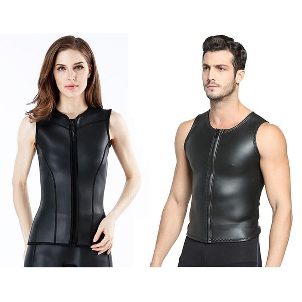 

swim wear 2mm cr high stretch wetsuit vest men and women sleeveless waterproof warm swimming snorkeling surfing top