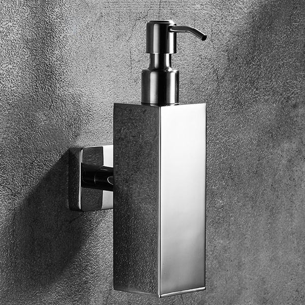 

nordic style brushed mirror soap dispenser 304 stainless steel wall mounted bathroom kitchen hand liquid