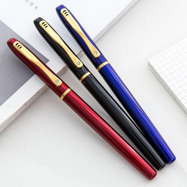 

1pc fountain pen student calligraphy metal texture office business boutique school supplies stationery pens