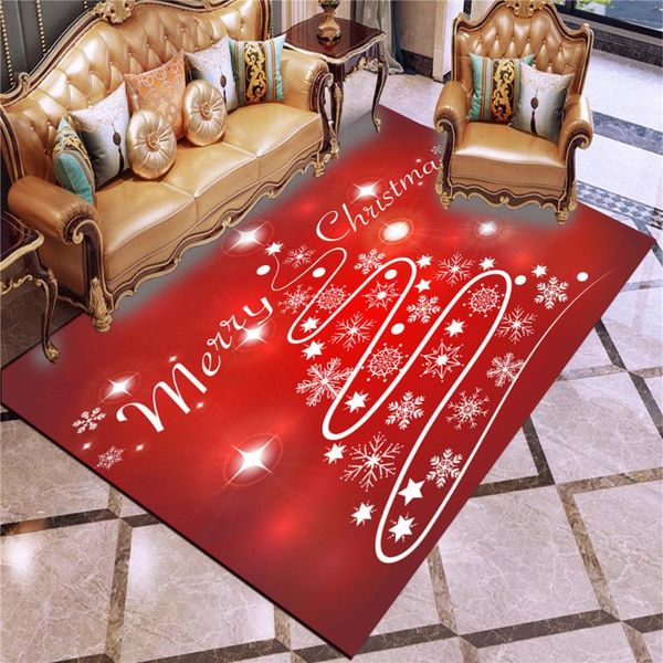 

carpets carpet happy christmas tree pattern 3d digital printing floor mat home living room coffee table bedroom