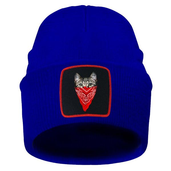 

beanies funny animal cat keep warm knitted hat/cap women men short thread beaines skiing knit hat autumn winter czapka zimowa elastic