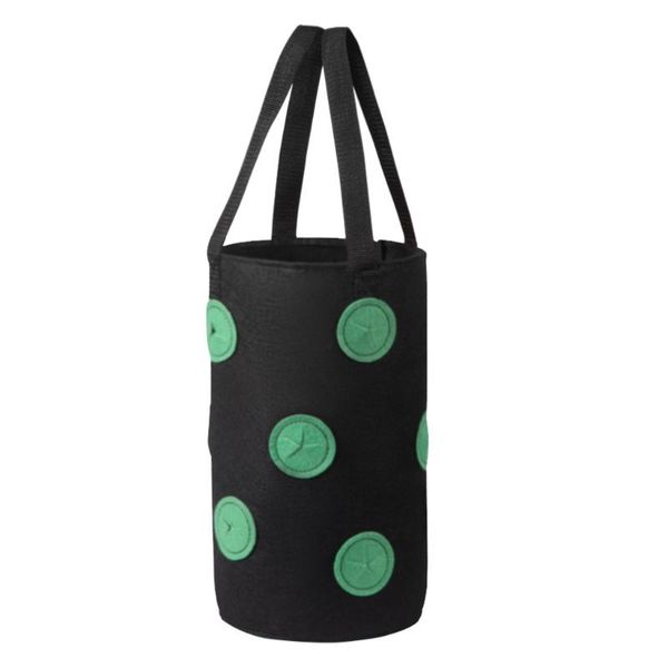 

planters & pots hanging strawberry planting feltcloth container bag thicken garden pot jardinage potager accessories