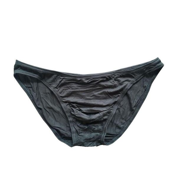 

underpants 2021 brand men briefs solid triangle pouch u low waist modal panties breathable gay underwear male seamless, Black;white