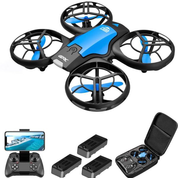 

drones 2021 v8 mini drone 4k gesture sensing hd camera wifi fpv height maintaining foldable quadcopter rc dron
