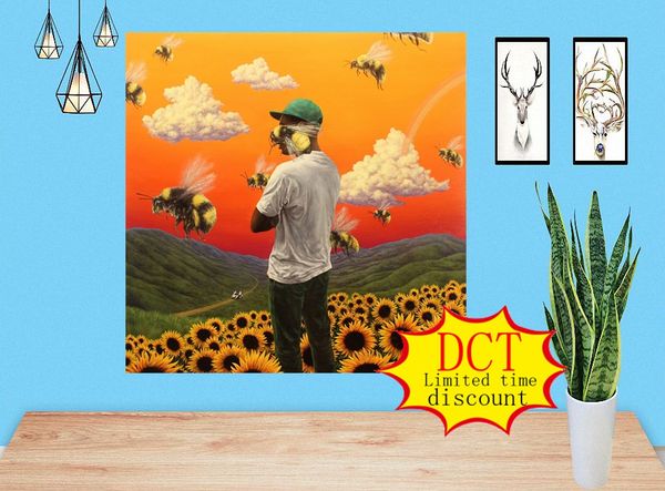 

tyler the creator flower boy rap album poster music cover silk art print