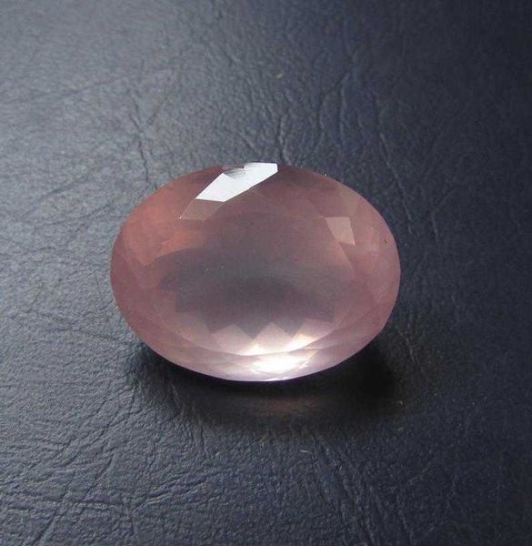 

lot of 7x9mm oval faceted cut -natural rose quartz loose gemstones h1015, Black
