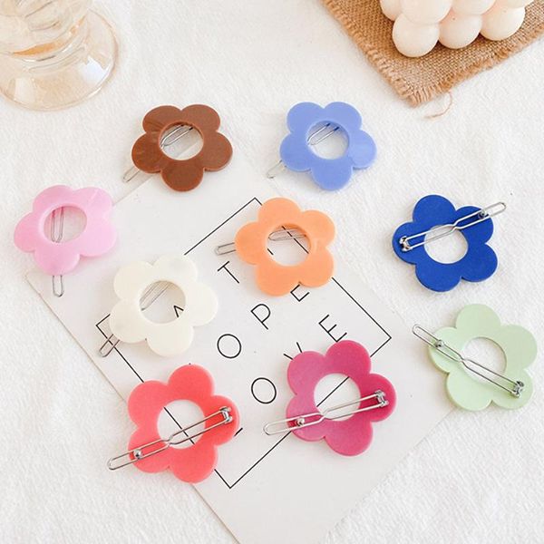 

hair accessories candy color hollow flower cute hairpin for children girls pins barrettes hairgrip clips headwear headdress, Slivery;white