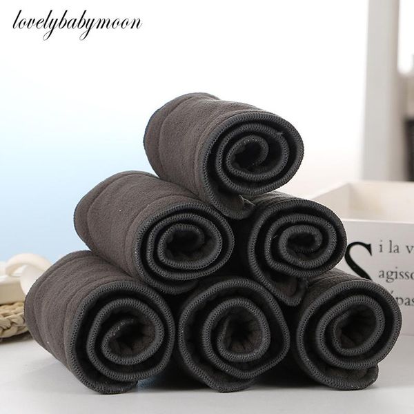 

1pcsreusable washable diaper inserts bamboo cotton elastic boosters liners for baby cover nappies charcoal insert cloth diapers