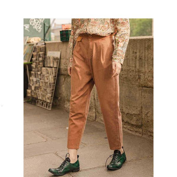 

women's pants & capris capris spring autumn concise style middle waist comfortable all-match pure color fold ankle-length leisure pant, Black;white