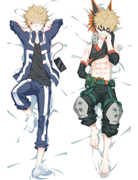 

pillow case boku no hero academia japanese anime uraraka midoriya izuku otaku dakimakura throw cover hugging body pillowcase