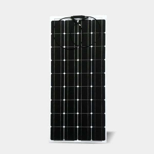 Kit de painéis solares de 18V 100W Completo Anti Riscado Flexível Painel Celular Bateria Sistema de carregador de banco de energia para casa