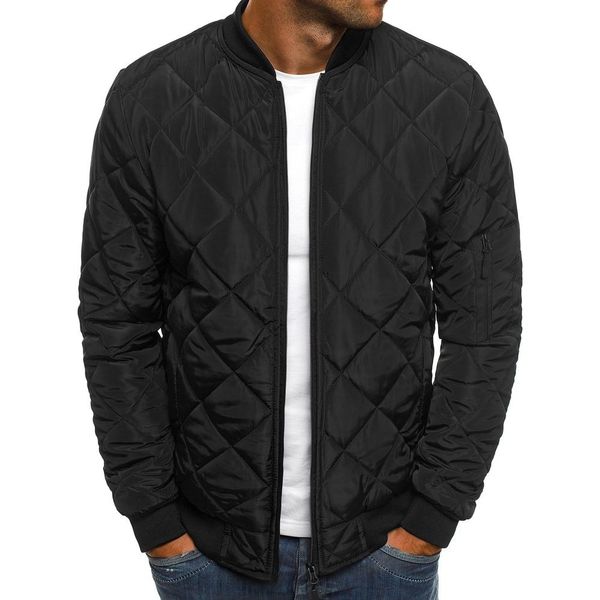 

men's plus size outerwear autumn and winter 2021 wear pilot large jaet diamond lattice cotton padded
