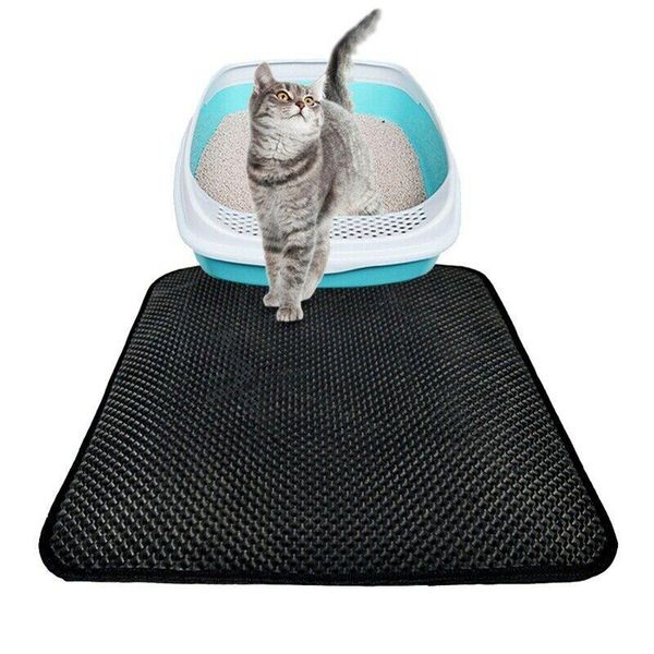 

cat beds & furniture waterproof double-layer litter eva foam mat trapper foldable pad pet rug clean