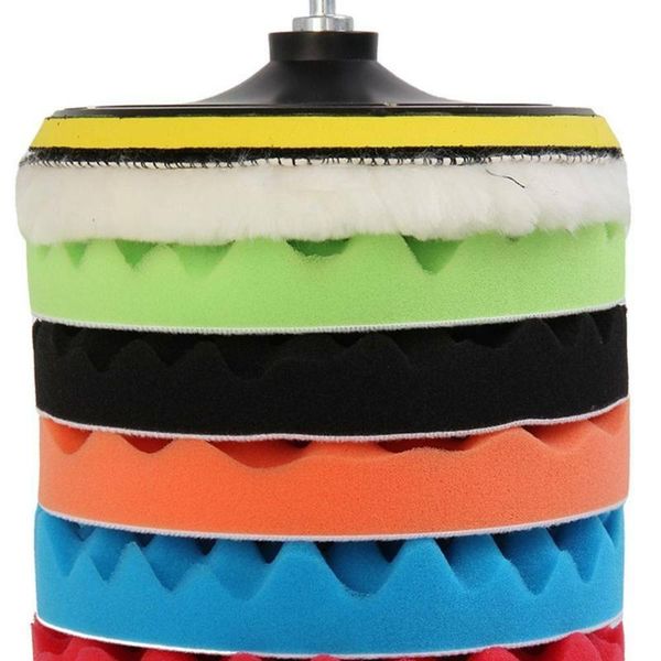 

buffer polishing pad buffing kit nice polisher roundness set sponge 11 pcs car