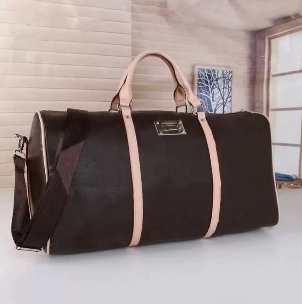 

hh luxury fashion men women high-quality travel duffle bags brand designer luggage handbags with lock large capacity sport bag 55cm