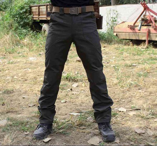 

cotton war game men tactical pants camouflage cargo pants casual army military work active trousers men, Black