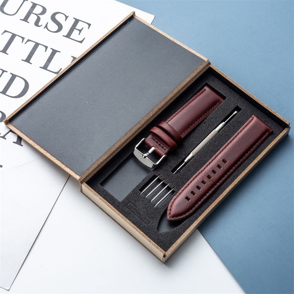 

brown-red plain leather strap 12 13 14 17 18 19 20 22mm men and women stainless steel pin buckle, Black;brown