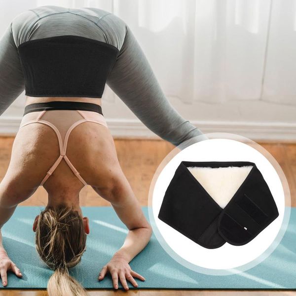 

waist support 1pc winter protective belt creative wool warm wrap, Black;gray