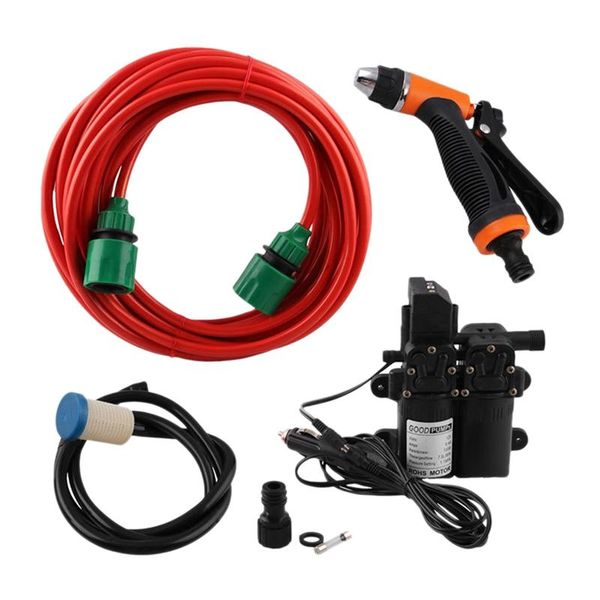 

water gun & snow foam lance car wash pump high pressure cleaner care portable washer electric cleaning device 12v