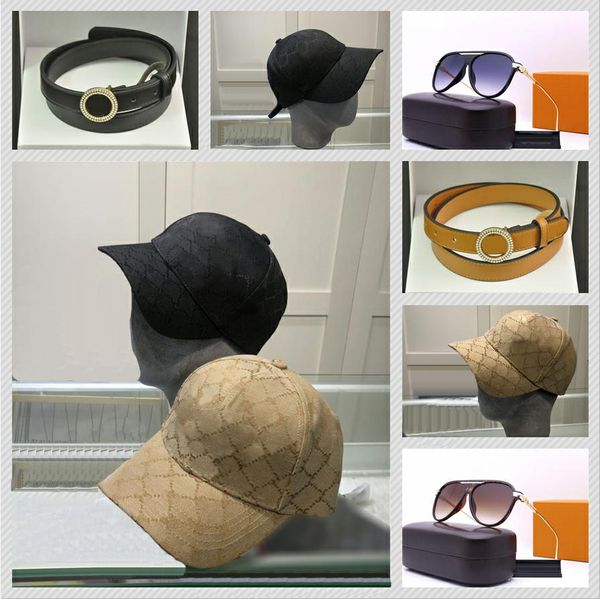 

luxurys 2021 fashion designers baseball cap and men's belt women's glasses summer outdoor travel sun hat sunglasses with 2 colors, Blue;gray