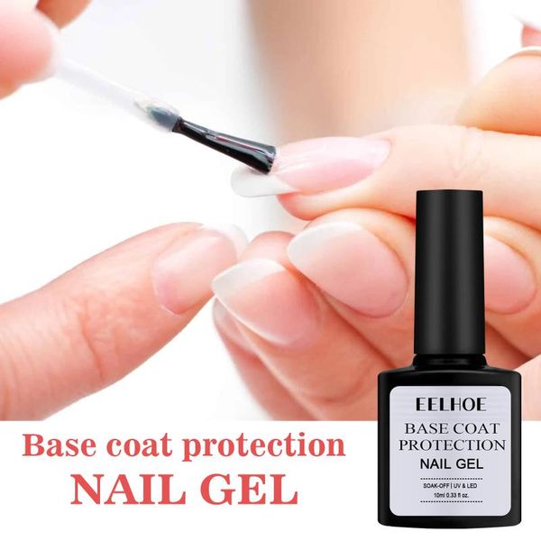 

nail gel base coat polish uv shiny sealer soak off art seal bottom glue 7.5ml long lasting manicure, Red;pink