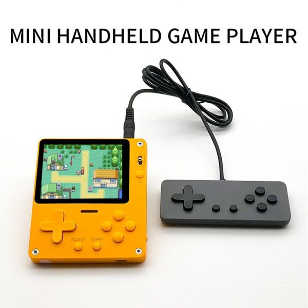 

durable handheld game console kids gift entertainment mini portable 2.8inch screen support dual player hd video retro classic players