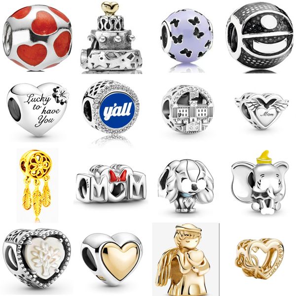 

new 2021 100% 925 sterling silve791483en66 abstract silver charm with and charmand luxuriousdiy women original bracelet fashion jewelry gift, Black