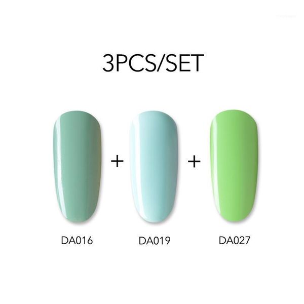 

3pcs/set pure color uv led gel nail polish long-lasting bright soak off varnish lacquer white black red1, Red;pink