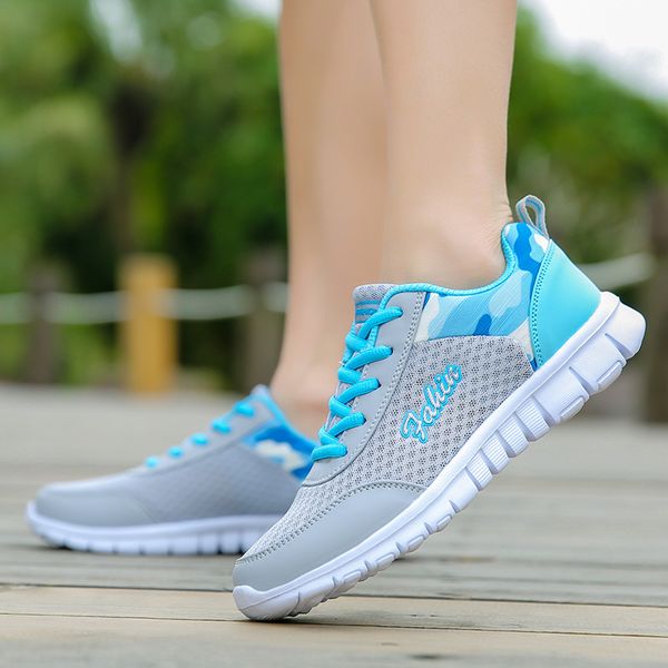 

women's breathable mesh sports running shoes daily lightweight women cross-border sneakers trainers
