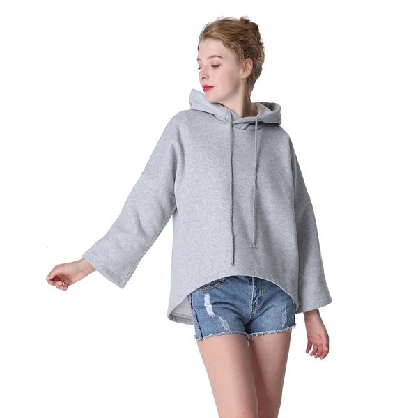 

hoodies european and american loose casual soft breathable women's hoodie, Black