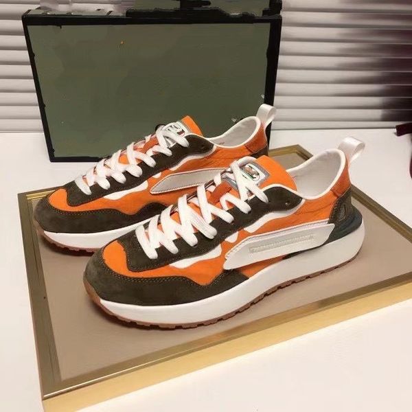 

21ss arrival sale mens trail sneaker fashion luxury designer shoes men size 38-44 mkq0001, Red;white